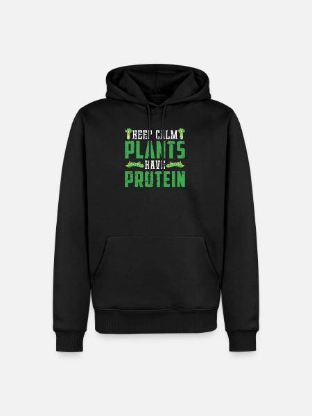 Vegetarian Balanced diet - Men’s Premium Organic Hoodie - black