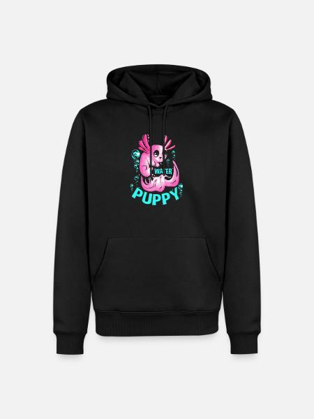 axolotl - Men’s Premium Organic Hoodie - black