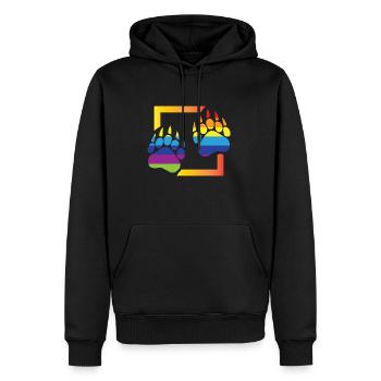 Gay Bear Pride - Männer Premium Bio Hoodie - Schwarz - Vorne - Nico (187cm)