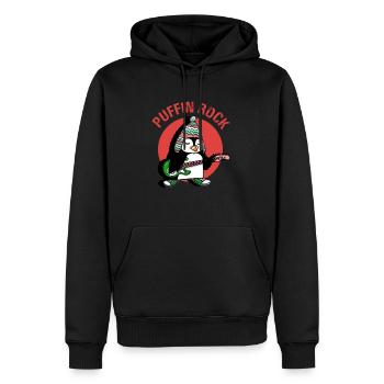 Papageientaucher - Männer Premium Bio Hoodie - Schwarz - Vorne - Nico (187cm)