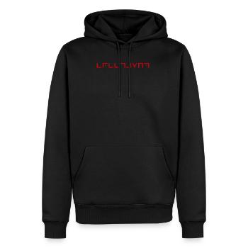 Masonic alphabet - Men’s Premium Organic Hoodie - black - Front - Nico (187cm)