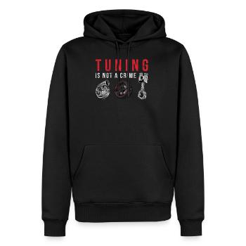 Autocollant de sport automobile, cadeau JDM - Sweat à capuche Premium bio Homme - noir - Devant - Nico (187cm)