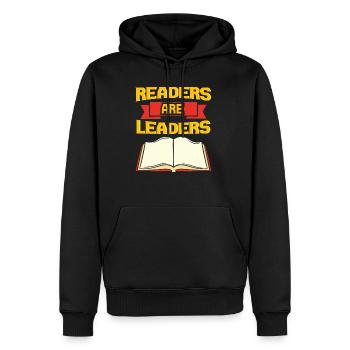 Livre de lecture livre bookmark bookish gift - Sweat à capuche Premium bio Homme - noir - Devant - Nico (187cm)