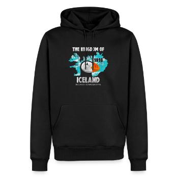 Puffin Island Papagei Taucher Vogel Nord Geschenk - Männer Premium Bio Hoodie - Schwarz - Vorne - Nico (187cm)