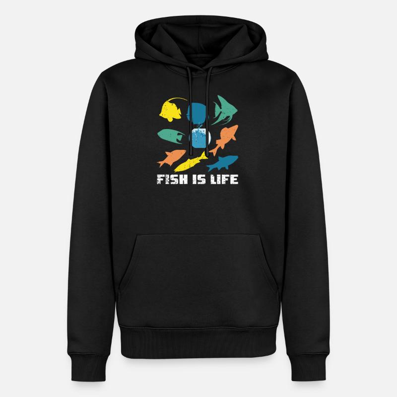 Vie d'aquarium d'aquarium - Sweat à capuche Premium bio Homme - noir