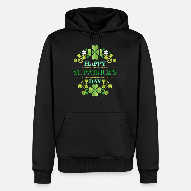 Saint Patrick - Sweat à capuche Premium bio Homme - noir