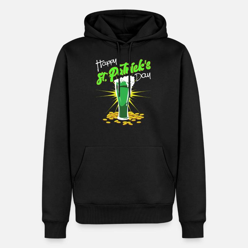 Saint Patrick - Sweat à capuche Premium bio Homme - noir