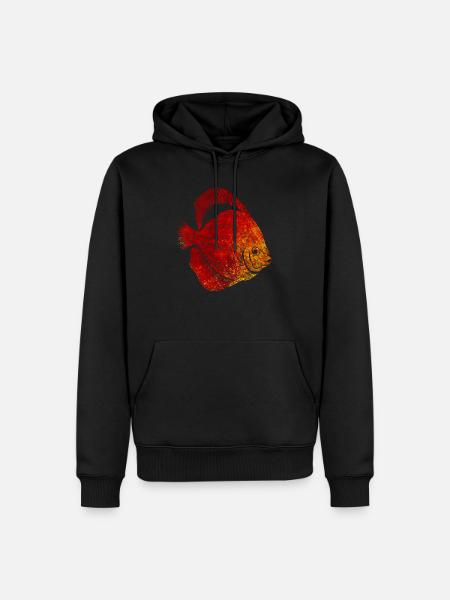 Fish - Men’s Premium Organic Hoodie - black