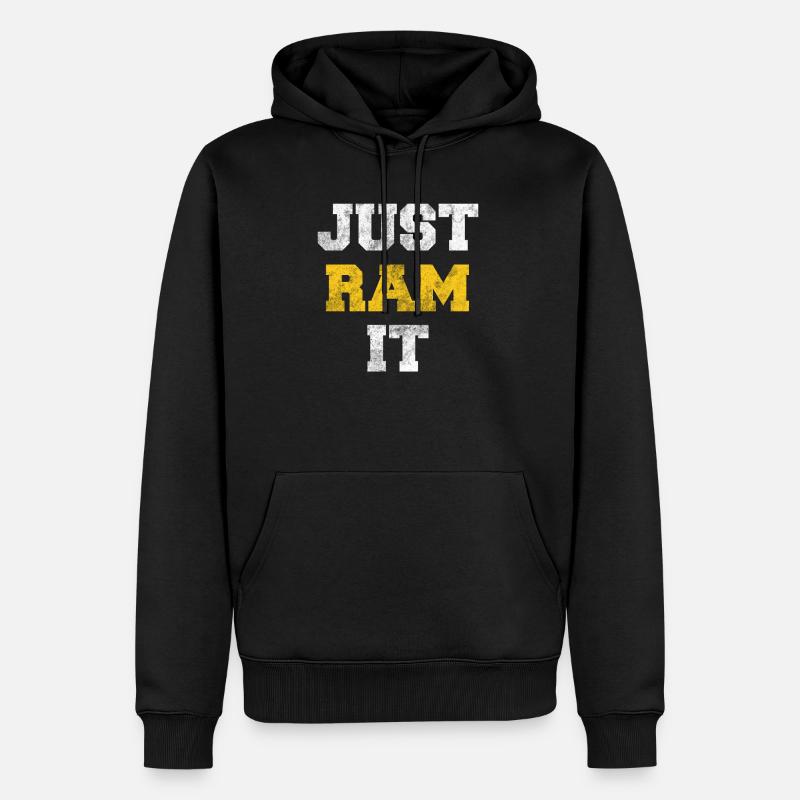 Widder Aries Sternzeichen Astrologie Geschenk - Männer Premium Bio Hoodie - Schwarz