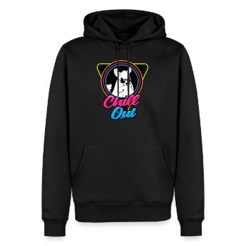 Chinchilla Geschenk Südamerika Nagetier Haustier - Männer Premium Bio Hoodie - Schwarz - Vorne - Nico (187cm)