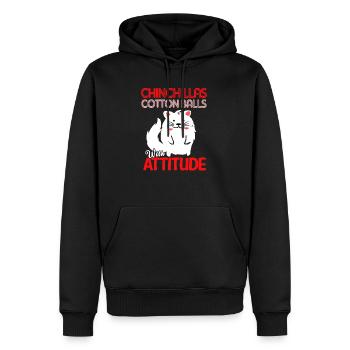 Chinchilla Geschenk Südamerika Nagetier Haustier - Männer Premium Bio Hoodie - Schwarz - Vorne - Nico (187cm)
