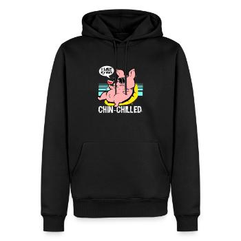 Chinchilla Geschenk Südamerika Nagetier Haustier - Männer Premium Bio Hoodie - Schwarz - Vorne - Nico (187cm)