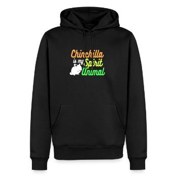 Chinchilla Geschenk Südamerika Nagetier Haustier - Männer Premium Bio Hoodie - Schwarz - Vorne - Nico (187cm)