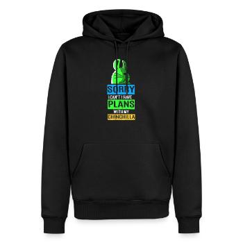 Chinchilla Geschenk Südamerika Nagetier Haustier - Männer Premium Bio Hoodie - Schwarz - Vorne - Nico (187cm)