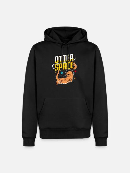 Otter - Men’s Premium Organic Hoodie - black