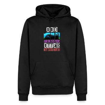 Otter Frettchen Marder Wasser Seeotter Biber Süß - Männer Premium Bio Hoodie - Schwarz - Vorne - Nico (187cm)