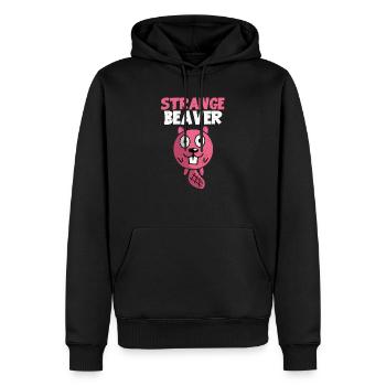 Biber - Sweat à capuche Premium bio Homme - noir - Devant - Nico (187cm)