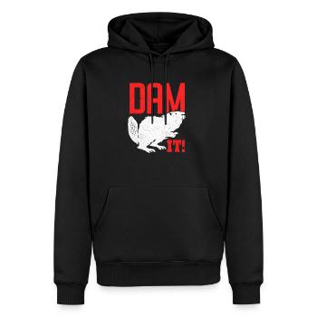 Biber - Sweat à capuche Premium bio Homme - noir - Devant - Nico (187cm)