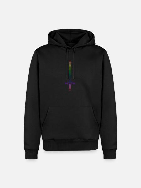 Épée - Sweat à capuche Premium bio Homme - noir