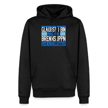Brennsuppm Bayern bayrisch Geschenk lustig - Männer Premium Bio Hoodie - Schwarz - Vorne - Nico (187cm)