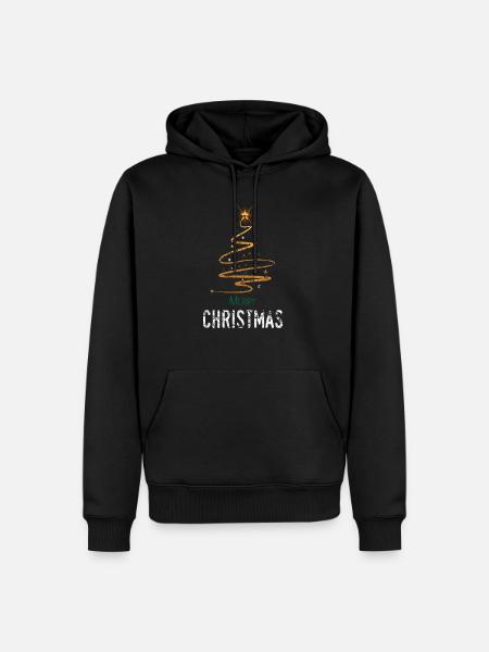 Weihnachten - Männer Premium Bio Hoodie - Schwarz