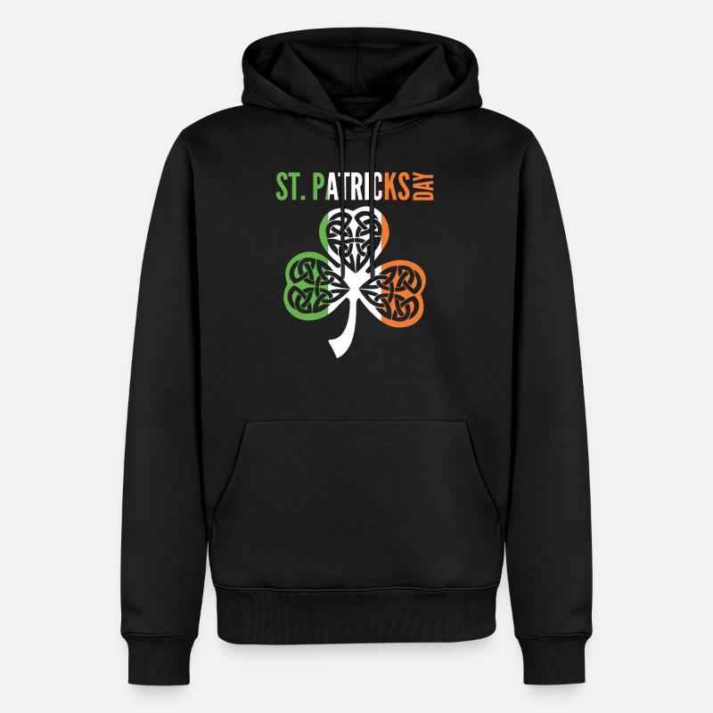 Saint Patrick - Sweat à capuche Premium bio Homme - noir