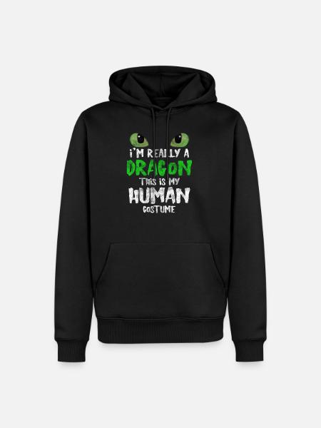 Dragon - Men’s Premium Organic Hoodie - black