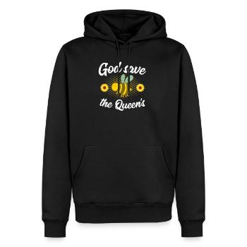 Donneur de miel apiculteur Abeilles Proverbes T-shirt - Sweat à capuche Premium bio Homme - noir - Devant - Nico (187cm)
