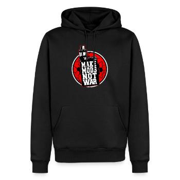 Vape - Männer Premium Bio Hoodie - Schwarz - Vorne - Nico (187cm)