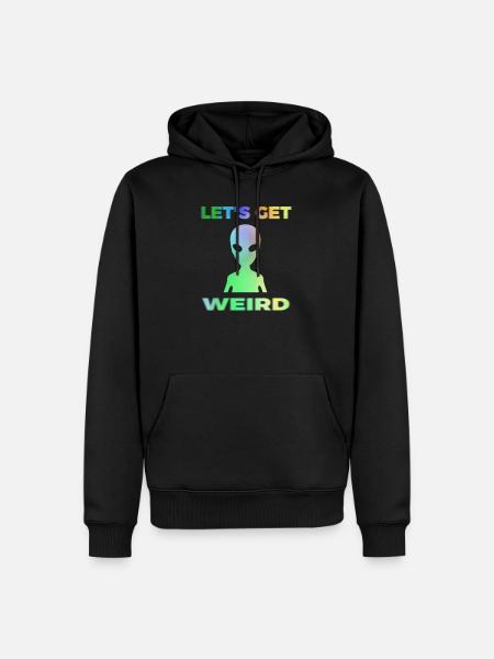 Alien Aliens Ufo Extraterrestrial Gift - Men’s Premium Organic Hoodie - black