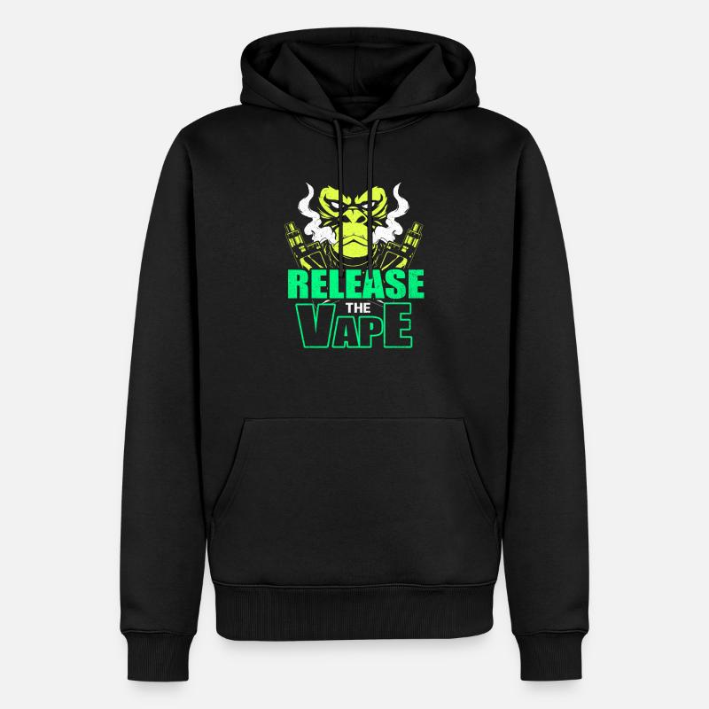 Vape - Männer Premium Bio Hoodie - Schwarz