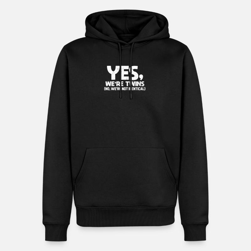 Gémeaux - Sweat à capuche Premium bio Homme - noir