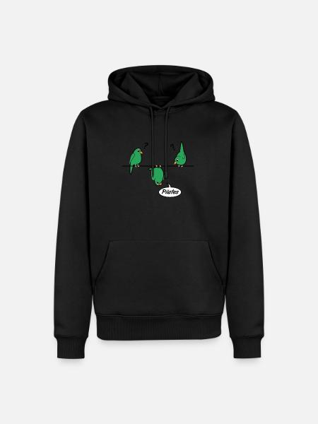 Pilates Wellensittich Papagei - Männer Premium Bio Hoodie - Schwarz