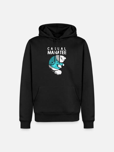 Manatee - Men’s Premium Organic Hoodie - black
