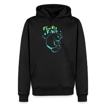 Laque de dugong sanglier Sirenia Manatee - Sweat à capuche Premium bio Homme - noir - Devant - Nico (187cm)
