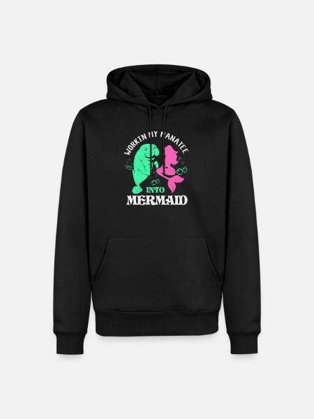 Manatee - Men’s Premium Organic Hoodie - black