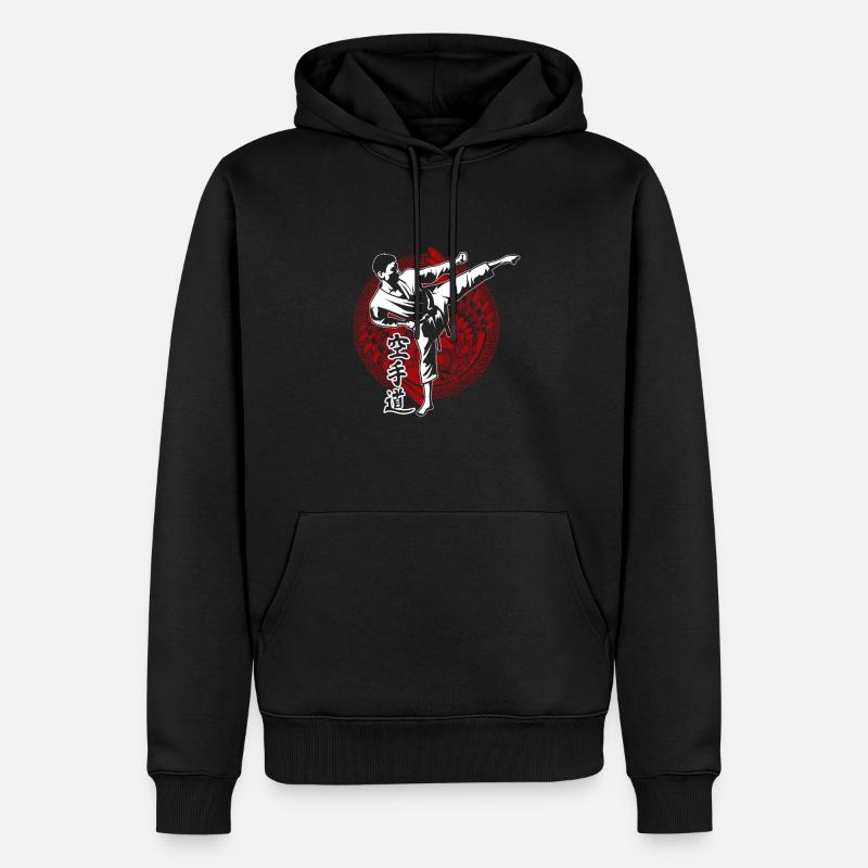 Karate - Männer Premium Bio Hoodie - Schwarz