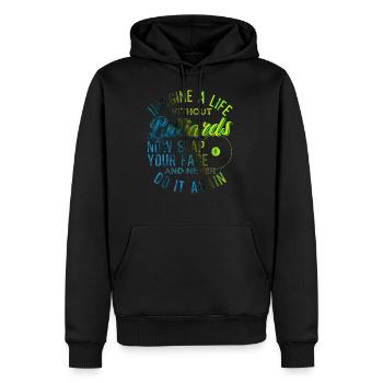 Pool Billiard Billard Spieler - Männer Premium Bio Hoodie - Schwarz - Vorne - Nico (187cm)