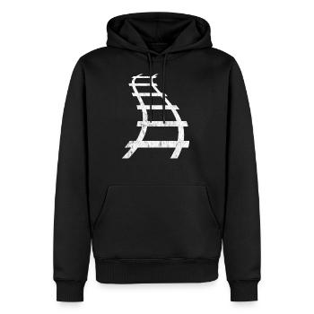 train tracks - Men’s Premium Organic Hoodie - black - Front - Nico (187cm)