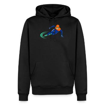 shorttrack eisschnelllauf schlittschuh geschenk - Männer Premium Bio Hoodie - Schwarz - Vorne - Nico (187cm)
