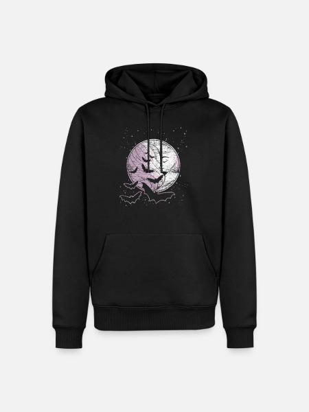 Bat Night - Men’s Premium Organic Hoodie - black