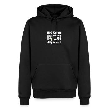 Autismus Asperger Syndrom Anders Shirt Geschenk - Männer Premium Bio Hoodie - Schwarz - Vorne - Nico (187cm)