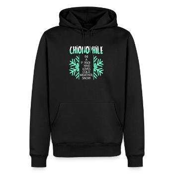 Ski Ski Ski Ski Sportif Hiver Cadeau Ascenseur - Sweat à capuche Premium bio Homme - noir - Devant - Nico (187cm)