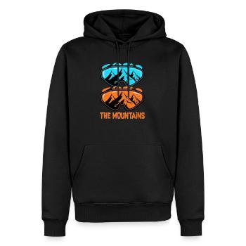 Ski Ski Ski Ski Ski - Sweat à capuche Premium bio Homme - noir - Devant - Nico (187cm)
