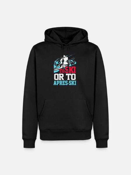 Ski Ski Ski Ski Ski - Sweat à capuche Premium bio Homme - noir
