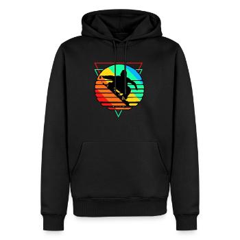 Snowboarding Snowboarder Snowboard Snowboardurlaub - Männer Premium Bio Hoodie - Schwarz - Vorne - Nico (187cm)