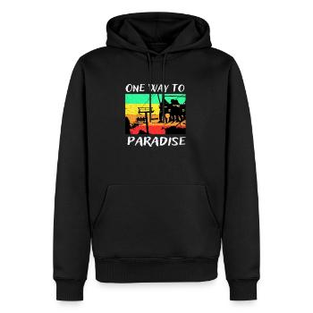 Snowboard - Männer Premium Bio Hoodie - Schwarz - Vorne - Nico (187cm)