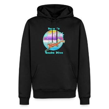 Tauchen Tiefseetaucher Sporttaucher Meer Flossen - Männer Premium Bio Hoodie - Schwarz - Vorne - Nico (187cm)