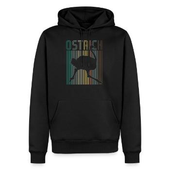 Strauß - Männer Premium Bio Hoodie - Schwarz - Vorne - Nico (187cm)