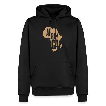 Kontinent Afrika Giraffe - Männer Premium Bio Hoodie - Schwarz - Vorne - Nico (187cm)